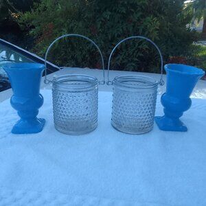 Luxury glass candle holders&ceramic-art planters brand new